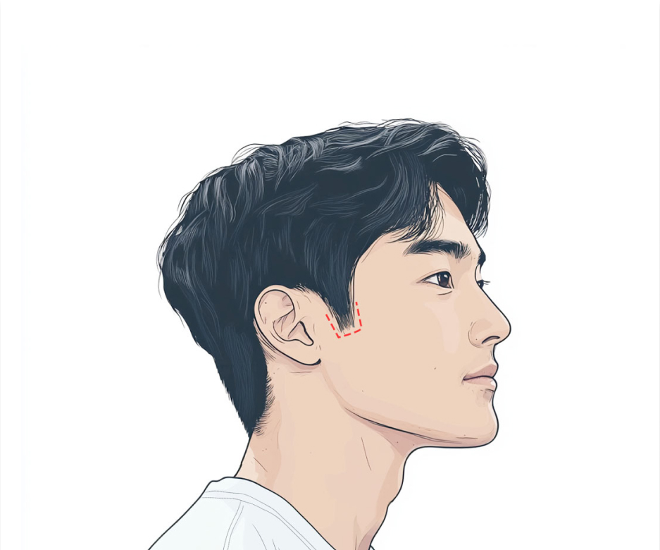 Box Type Sideburns