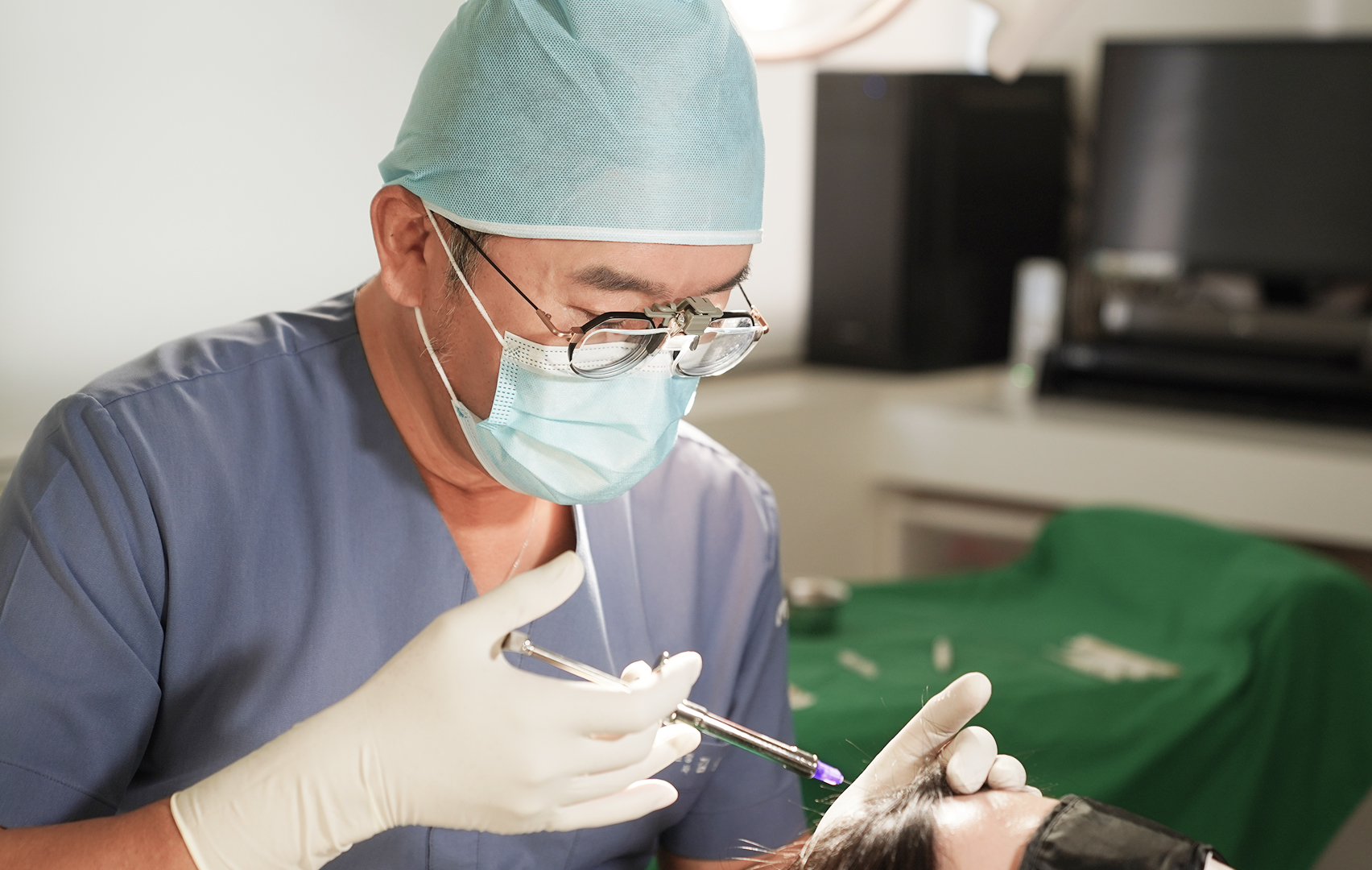 모발이식의 진행과정