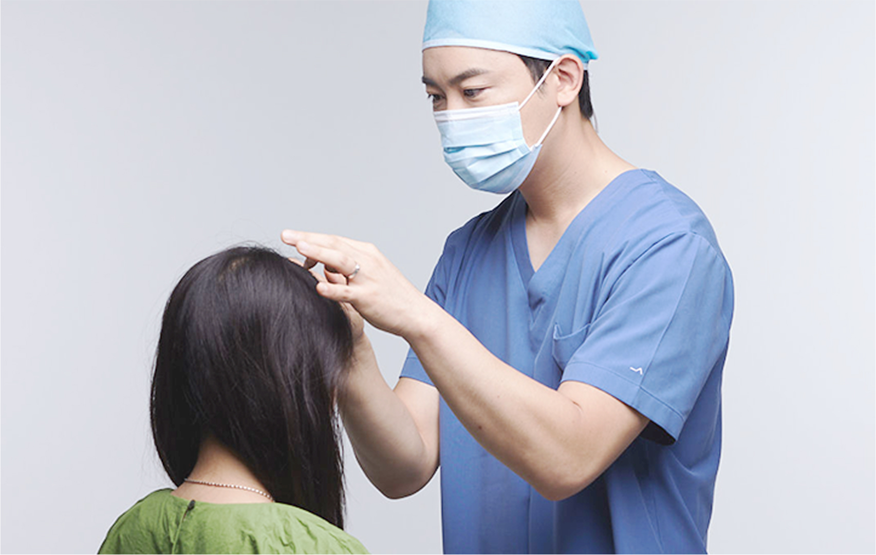 모발이식의 진행과정